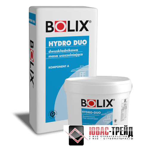 Ґідроізоляційна маса Bolix Hydro DUO, еластична двокомпонентна