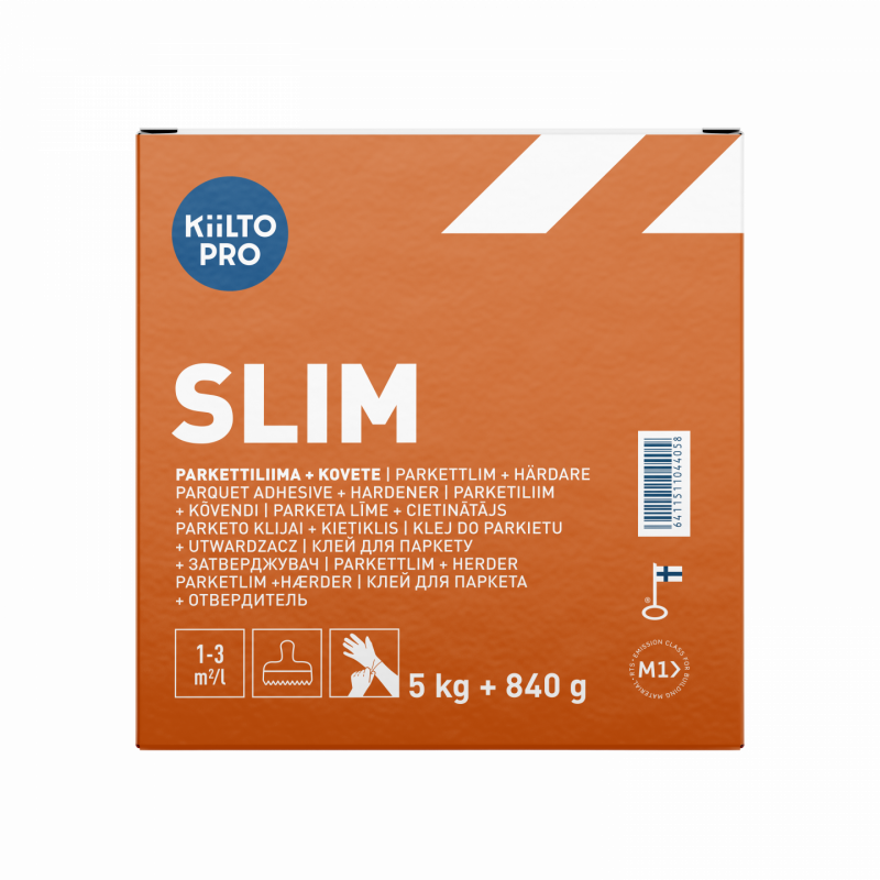 Клей поліуретановий 2-компонентний Kiilto Slim Parkettiliima +затверджувач, безводний