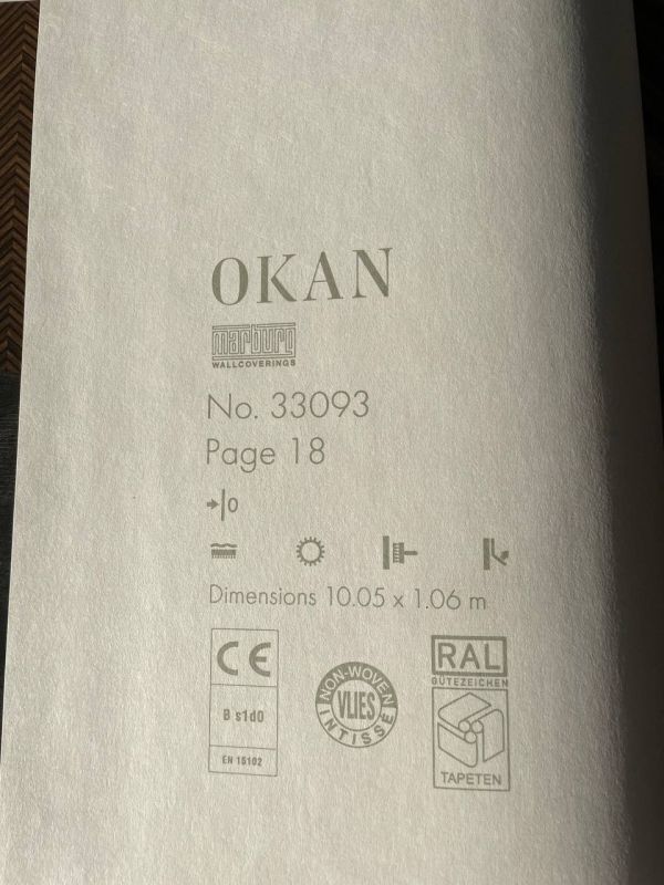 Обои виниловые на флизелиновой основе Marburg Okan 33093