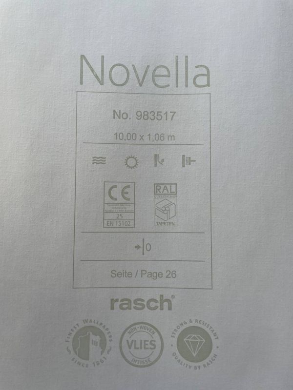 Шпалери вінілові на флізеліновій основі Rasch Novella 983517