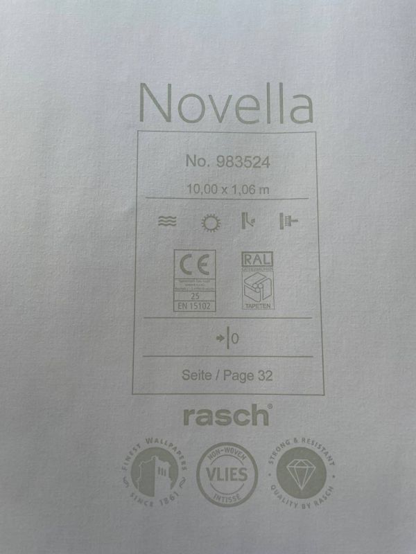 Шпалери вінілові на флізеліновій основі Rasch Novella 983524
