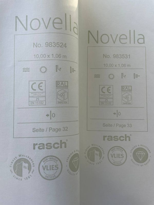 Шпалери вінілові на флізеліновій основі Rasch Novella 983524