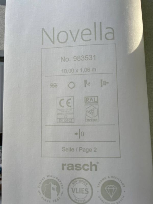 Шпалери вінілові на флізеліновій основі Rasch Novella 983531