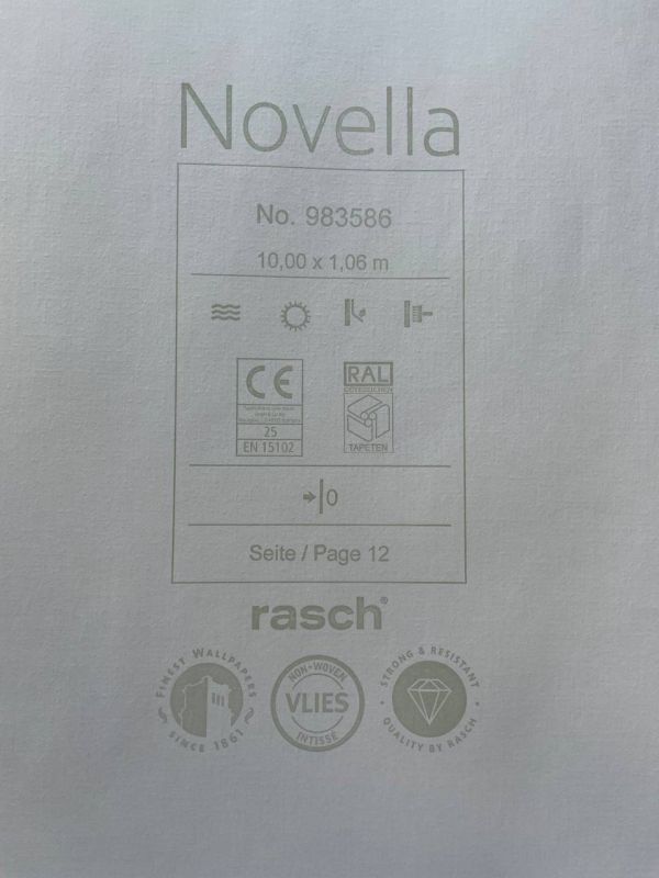 Шпалери вінілові на флізеліновій основі Rasch Novella 983586