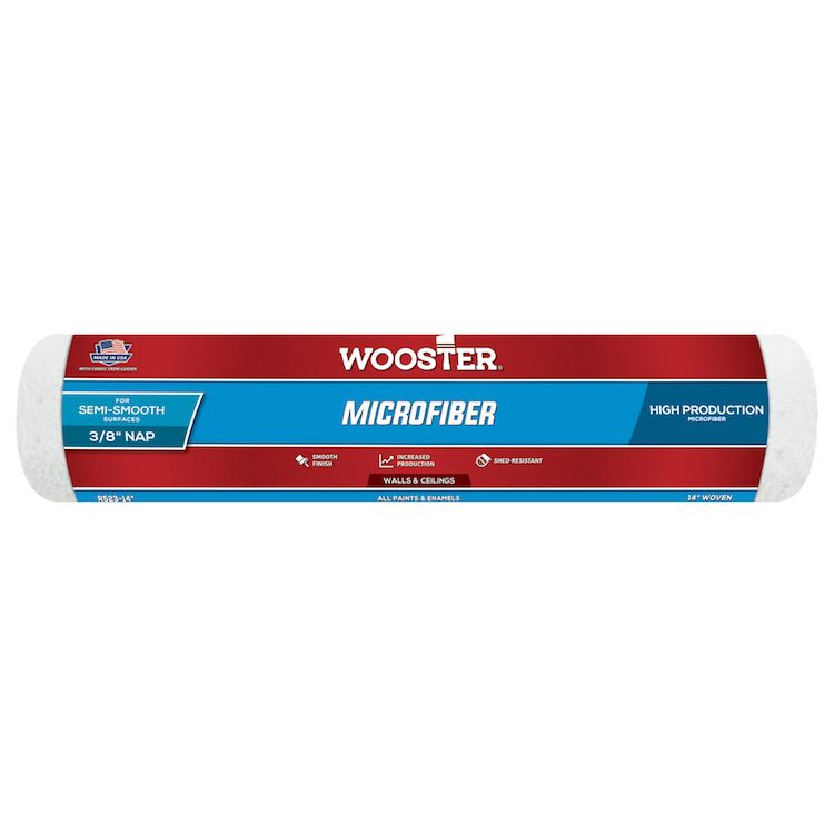 Валік для фарб та емалей Wooster MICROFIBER ворс 3/8 (ворс 9,5 мм)