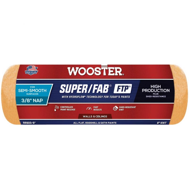 Валік для фарбування стін та стелі Wooster SUPER/FAB FTP 3/8" шубка 10 мм