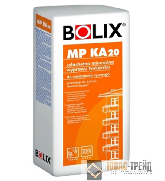 Штукатурка мінерально-полімерна для нанесення вручну "баранець" Bolix MP KA 20