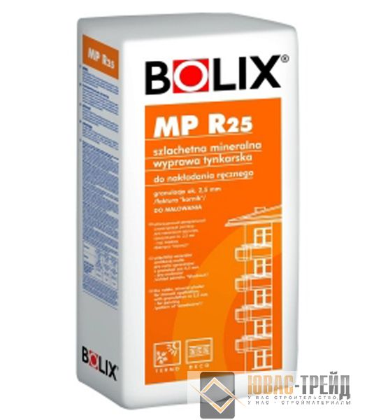 Штукатурка мінерально-полімерна для ручного нанесення Bolix MP R 25, короїд