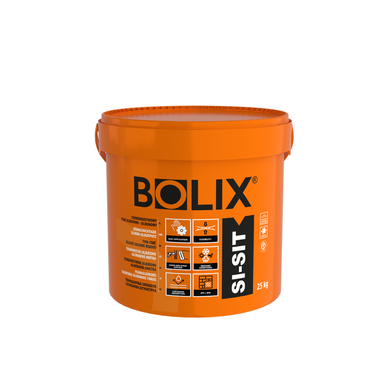 Штукатурка силікатно-силіконова "баранець" Bolix SI-SIT, 25 кг