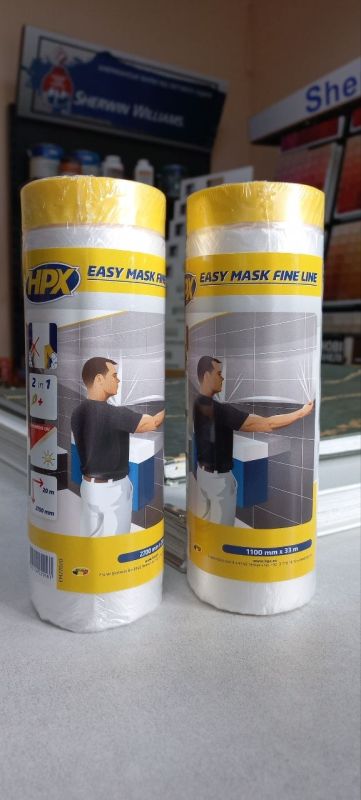 Захисна плівка з малярною стрічкою 4400 HPX Easy Mask FINE LINE