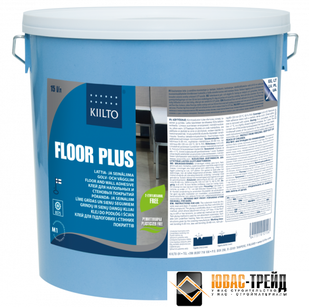 Клей універсальний Kiilto Floor Plus, для вінілових підлогових і текстильних покриттів