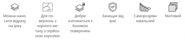 Ґрунт антикорозійний Hammerite No.1 RUST BEATER по чорному металу