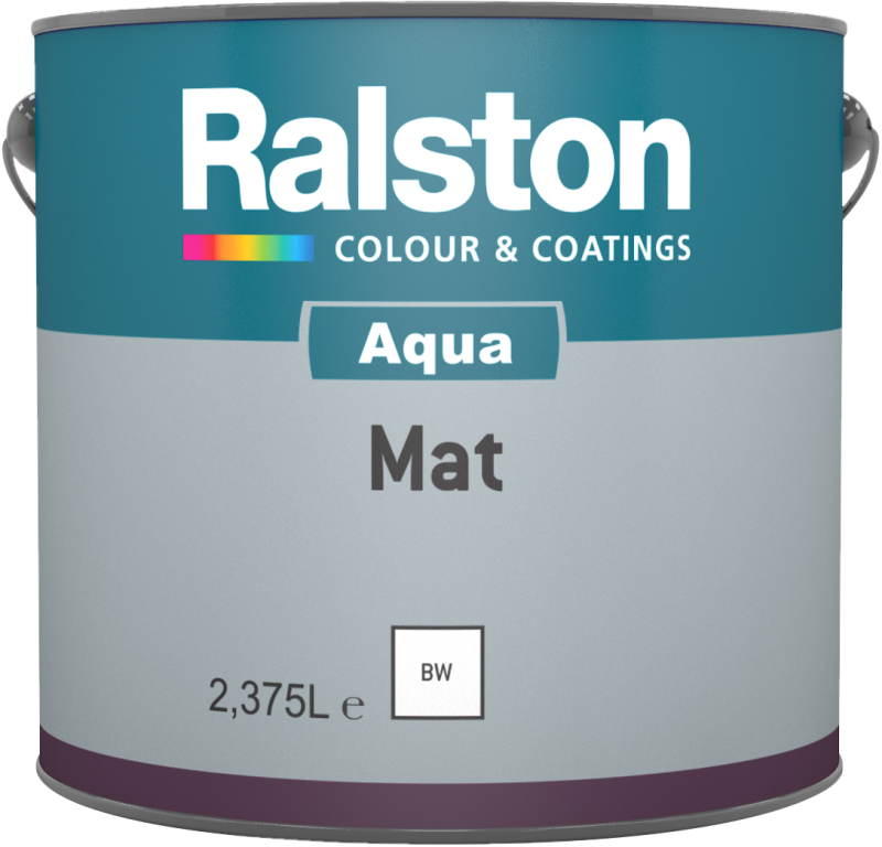 Емаль інтер'єрна алкідна на водній основі Ralston Aqua Mat, матова