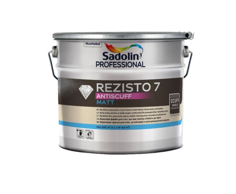 Фарба інтер'єрна зностійка Sadolin Professional Rezisto 7 Antiscuff акрилова