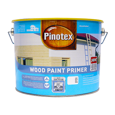 Фарба-ґрунт для дерева Pinotex Wood Paint Primer, біла