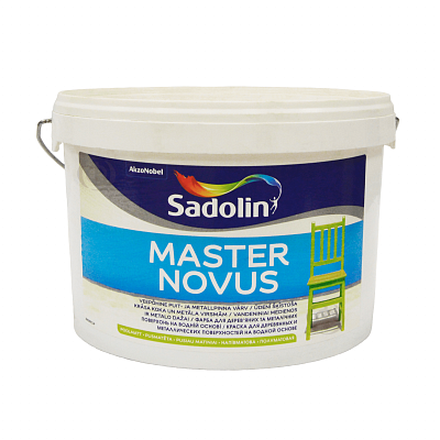 Фарба Sadolin Master Novus для дерева та металу, напівматова 15
