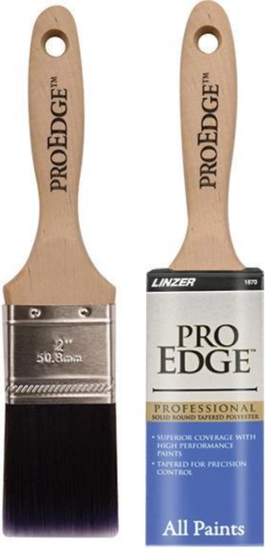 Пензель професійної серії для всіх типів фарб Linzer PRO EDGE CONTRACTOR POLYESTER BLEND, з ультра м'яких ниток поліестеру