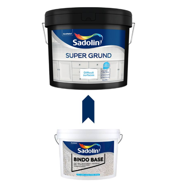 Ґрунтувальна фарба на водній основі Sadolin  Super Grund для стін та стелі, складних поверхонь, біла