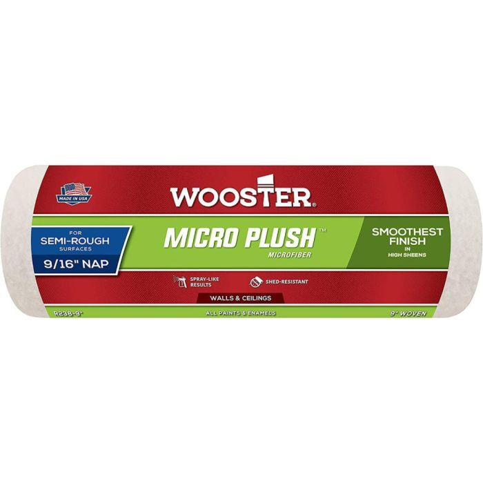 Валік для всіх фарб та емалей Wooster MICRO PLUSH™ Microfiber 9/16" ворс 14 мм