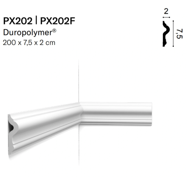 Молдинг Orac PX202 Duropolymer® 2000*75*20 мм