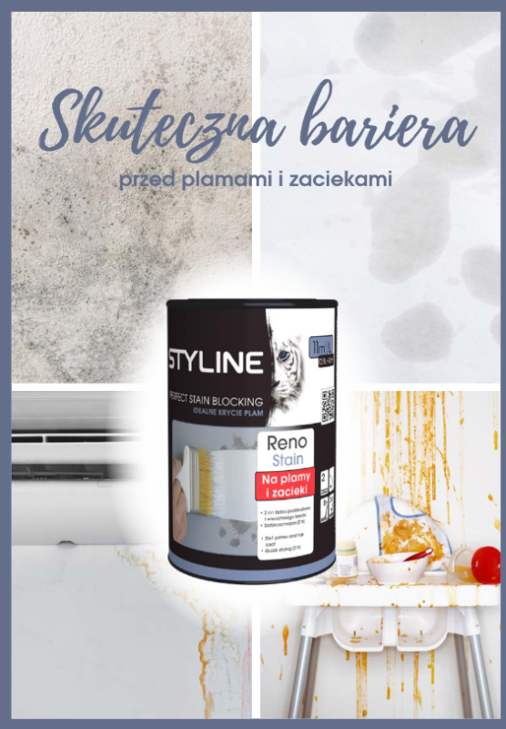 Фарба інтер'єрна алкідна для блокування плям Styline RENO STAIN